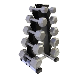 Hex Dumbbell Set W/ A-Shape Rack- 3, 5, 12, 15, 20lbs