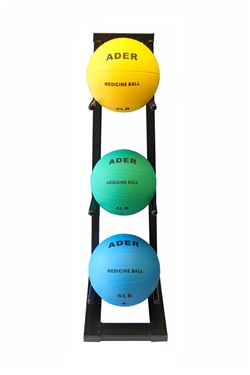 Medicine Ball Set w/ Mini Rack- 2, 4, 6lb