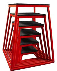 Red Steel Plyometric Box Set - Set of 6