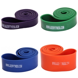 Set Of 4 Stretch Bands- Heavy Tension