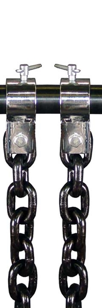 Weight Lifting Chain Set w/ Collars- 44lb Pair