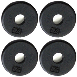 Standard 1" Hole Cast Iron Weight Plate Set- 1.25LB, Black