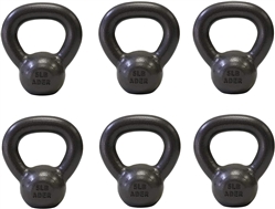 Ader 5 lbs x 6 Pcs Premier Kettlebell Set