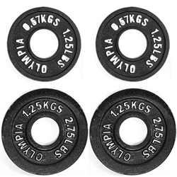 Black Cast Iron Plate Combo- 0.5 & 1.25Kg