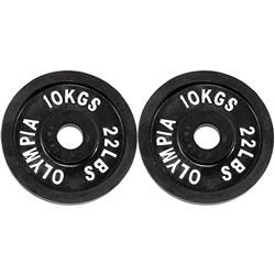 Black Cast Iron Plate Pair- 10Kg