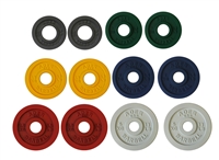 Precision Color Metal Olympic Plates- 6 Pairs