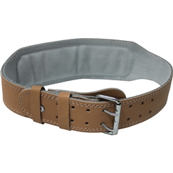 Ader 4" Leather Weight Lifting Belt- Padded