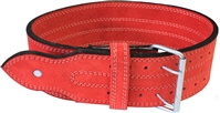 Ader Powerlifting Belt- 4" Red
