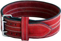 [GIFT SHOP] Ader Leather Power Lifting Weight Belt- 4" Red