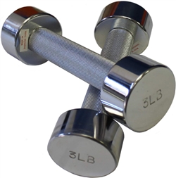 Ader Chrome Dumbbell Pair- 3lbs