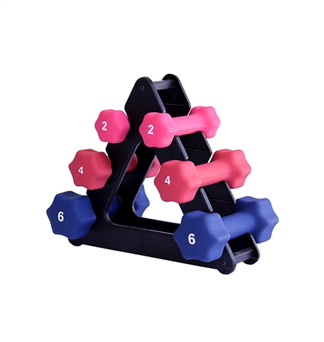 Weight set with online stand