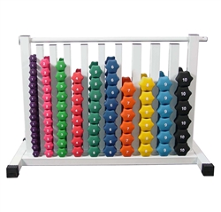 Neoprene Dumbbell Set- 88 Weights W/ Safety Rack