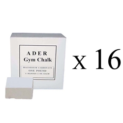 Gym Chalk- 16 1lb boxes (Total 128 Pieces)