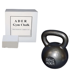 Ader Premier Monster Russian Kettlebells 56kg+ Ader Gym Chalk Blocks 1/2 Lbs (4 Blocks)