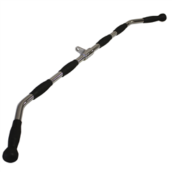 Revolving Gym Style LAT Bar w/ Rubber Grips- 48"