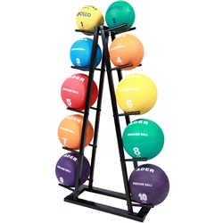 Medicine Balls w/ Rack- 1kg to 10kg