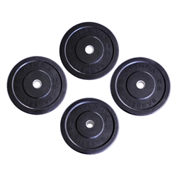 Ader OLYMPIA Black Olympic Rubber Bumper Plate Set- 190lbs