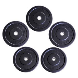 Ader OLYMPIA Black Olympic Rubber Bumper Plate Set