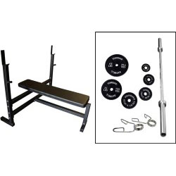Olympic Bench Press W/ Weight Set
