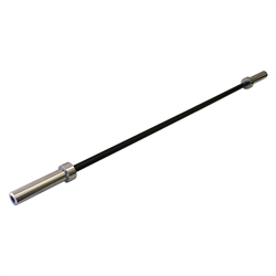 Ader 6' Ultra Light Olympic Bar (6 ft Black Bar with Chrome Sleeves)