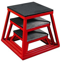 Red Steel Plyometric Box Set - Set of 3