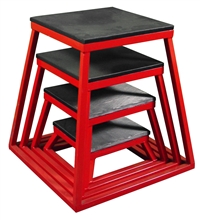 Red Steel Plyometric Box Set - Set of 4 (6" - 24")