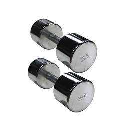 Ader Chrome Dumbbell Pair- 35lbs