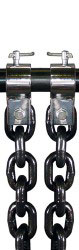 Weight Lifting Chain Set w/ Collars- 60lb Pair